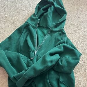 dark green lululemon scuba jacket